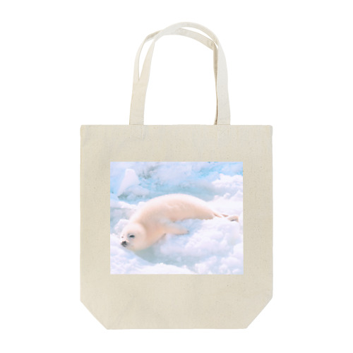 眠そうなタテゴトアザラシ Tote Bag