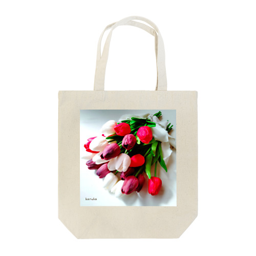 チューリップの花束 トートバッグ
