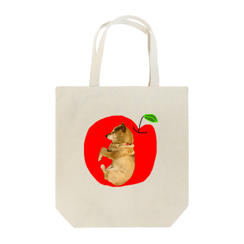 りんご&わんこ林檎と柴犬 トートバッグ