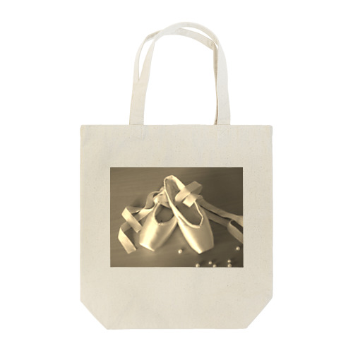 バレエ　トウシューズ柄 Tote Bag