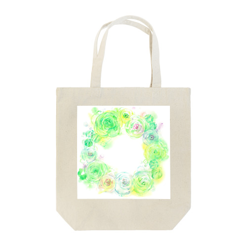 葉車-ラナンキュラスのリース- Tote Bag