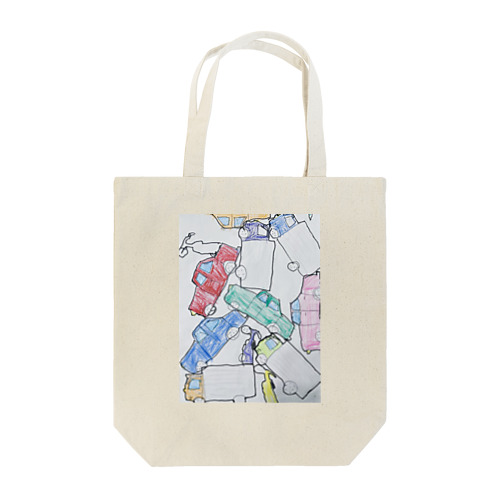 車がいっぱい Tote Bag