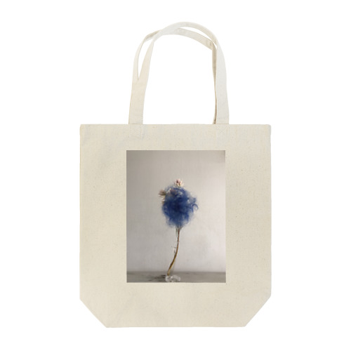 青い髪の花 トートバッグ