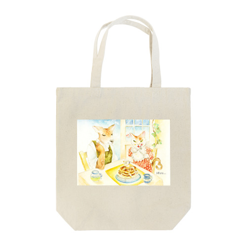 鹿シェフとモモコのティータイム Tote Bag