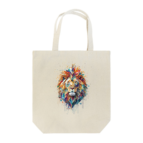 抽象的なライオンスプラッシュTシャツ Tote Bag