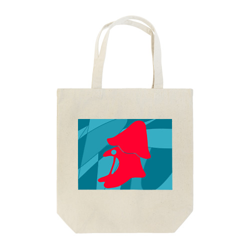 わたがしデザイン（青・赤） Tote Bag