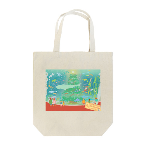 Christmas Tree Under the Water Tote Bag