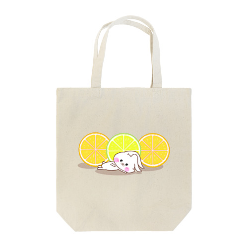 うさころと柑橘フルーツ Tote Bag