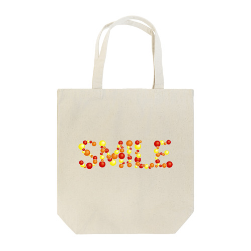 バルーン文字「SMILE」（赤色系） Tote Bag