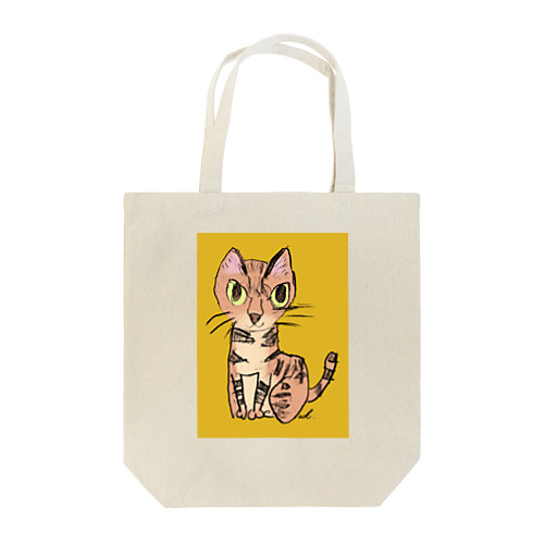 猫のクーちゃん（黄） Tote Bag