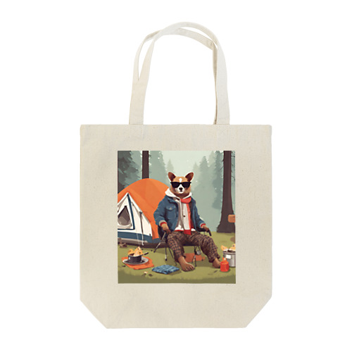 ベテランキャンパー犬 Tote Bag