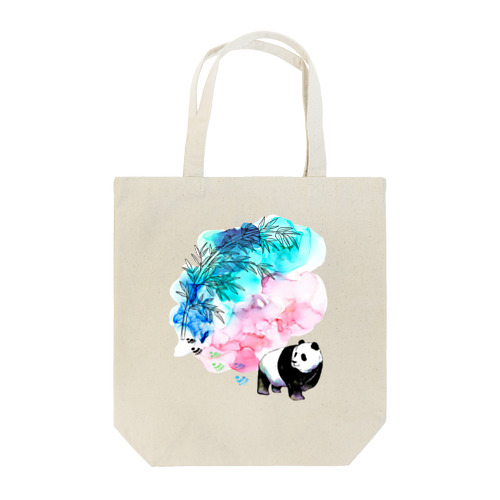 インクの足跡/パンダ Tote Bag