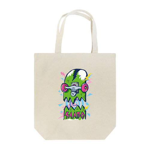 Broken deck face Tote Bag