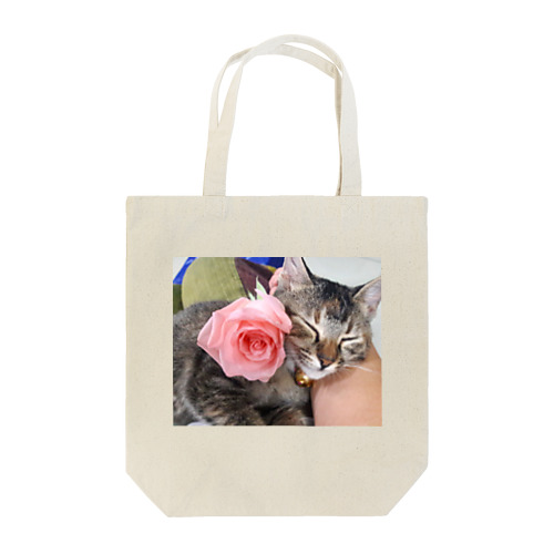 Rose cat  Tote Bag