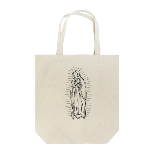 聖母マリア　デザイン　前面タイプ　線画デザイン Tote Bag