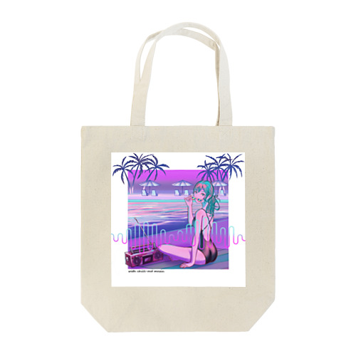 with chill-out music. ナイトプール Tote Bag