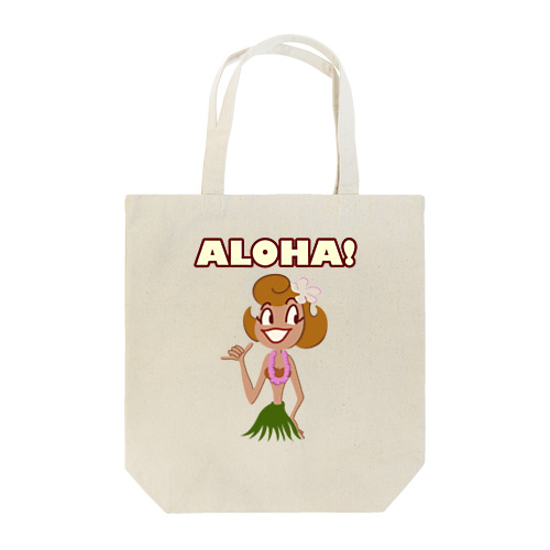ALOHA Hula Girl Tote Bag