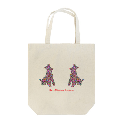 Love Miniature Schnauzer  Tote Bag