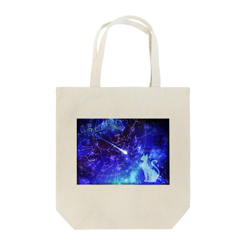 星見の白猫 Tote Bag