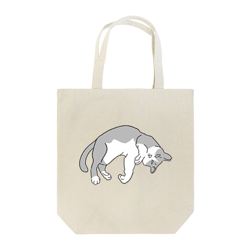 ほら、おなか見て良いよ。グレーシロ Tote Bag