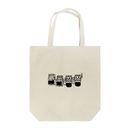 エフェクター モノクロBK Tote Bag