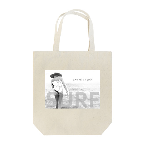 Love Peace Surf Tote Bag