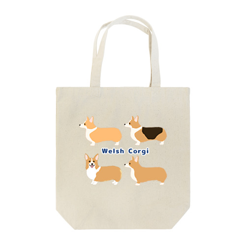 welsh corgi トートバッグ