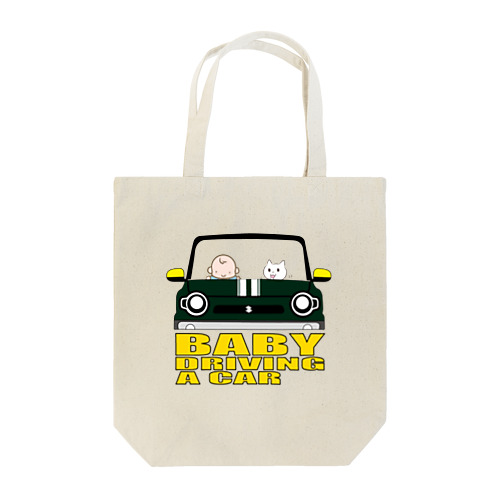 BABY DRIVING A CAR 2 Tote Bag