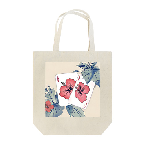 トランプ　ハイビスカス Tote Bag