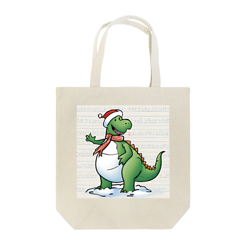 恐竜のクリスマス Tote Bag