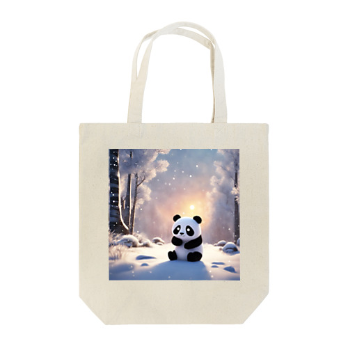 冬景色とパンダ Tote Bag