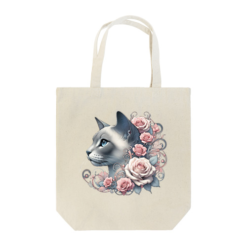 バラ猫ちゃん🌹 トートバッグ
