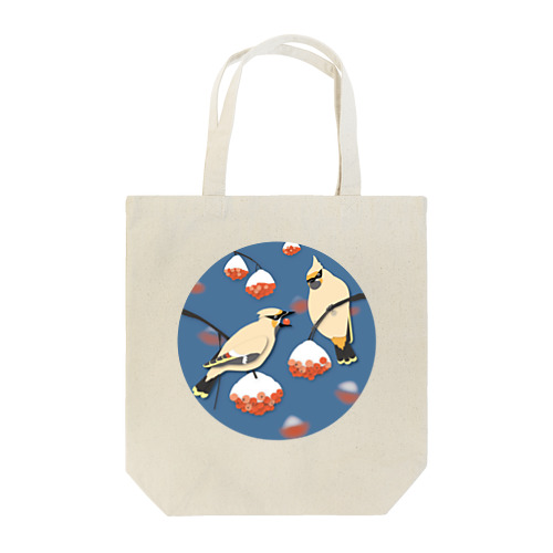 キレンジャクとナナカマド Tote Bag