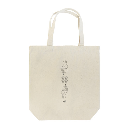 eight eyes with hands Tote Bag