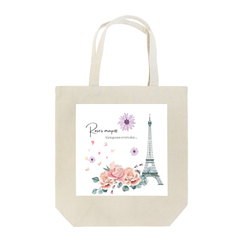 薔薇とエッフェル塔 Tote Bag