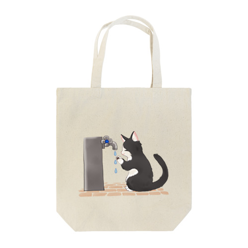 手洗い猫 Tote Bag