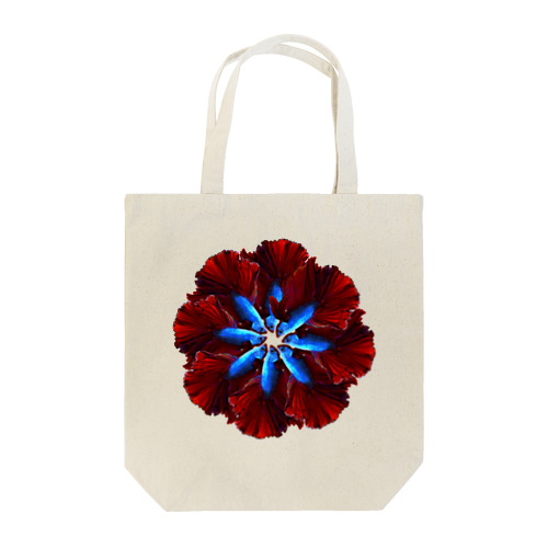ベタの花ブルーレッド Tote Bag
