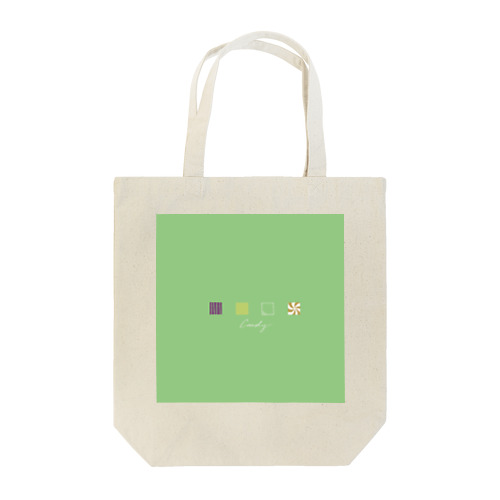koro koro Candy-Tea Green Tote Bag