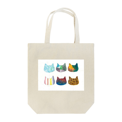 シルエットof cats 白 Tote Bag