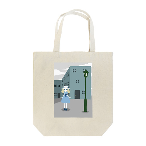 家と女の子 Tote Bag