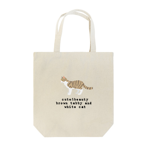 猫1-9 キジ白猫 Tote Bag