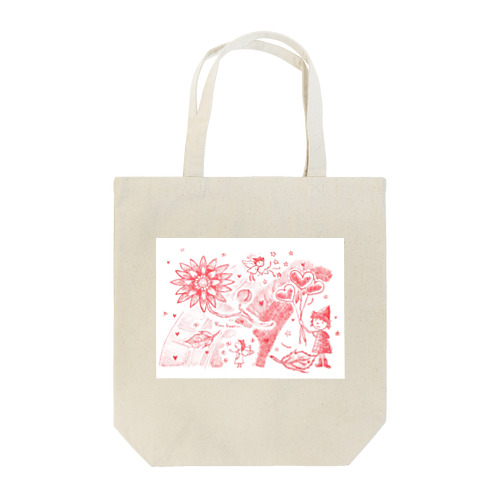 真っ赤な夢の花 Tote Bag