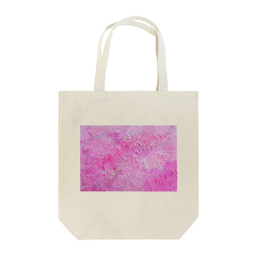 ピンクアクリル絵の具。 Tote Bag