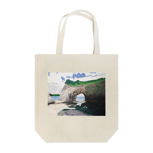 海辺のデザイン　油彩風 Tote Bag