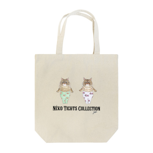 【ダウニーちゃん・ファーファちゃん】Néko Tights Collection Tote Bag
