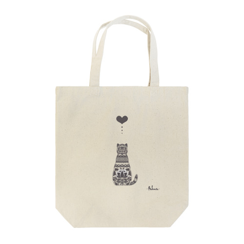 猫と蓮 Tote Bag