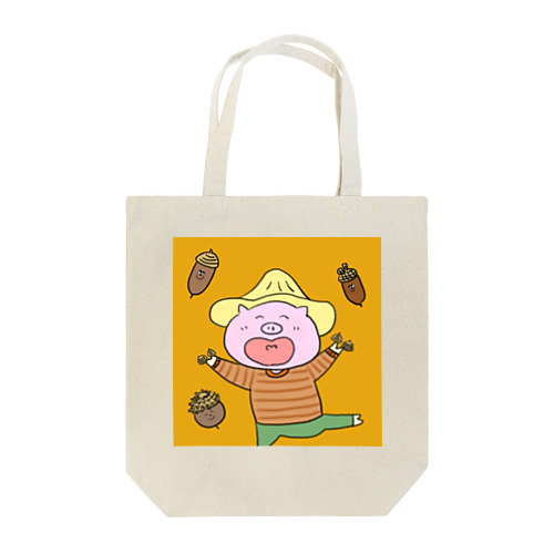 こぶた君とどんぐりたち。 Tote Bag