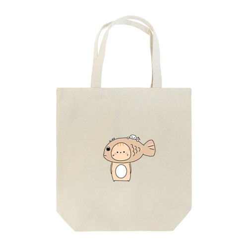 たいやきをかぶるねこ Tote Bag