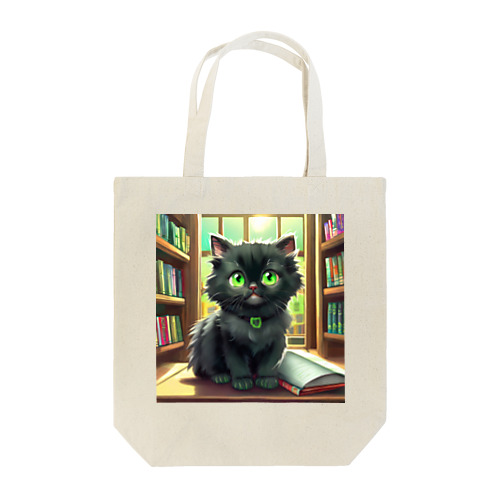図書室の黒猫01 Tote Bag