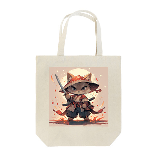 Neko Samurai Tote Bag